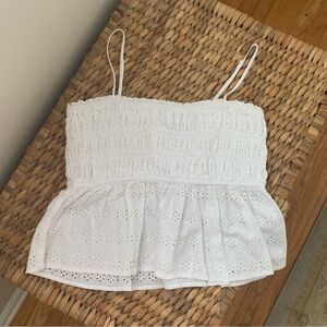 American Eagle Stretchy Eyelet Cami Tank Top